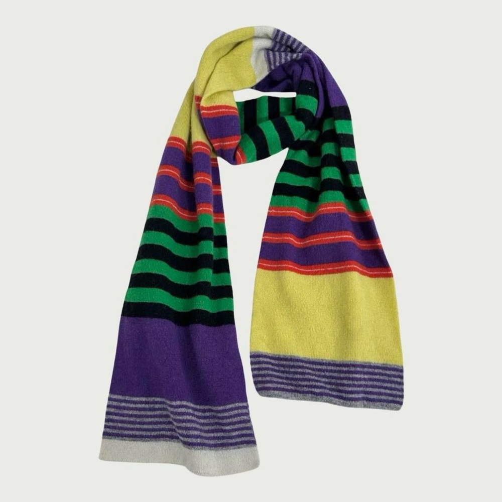Striped Knit Scarf